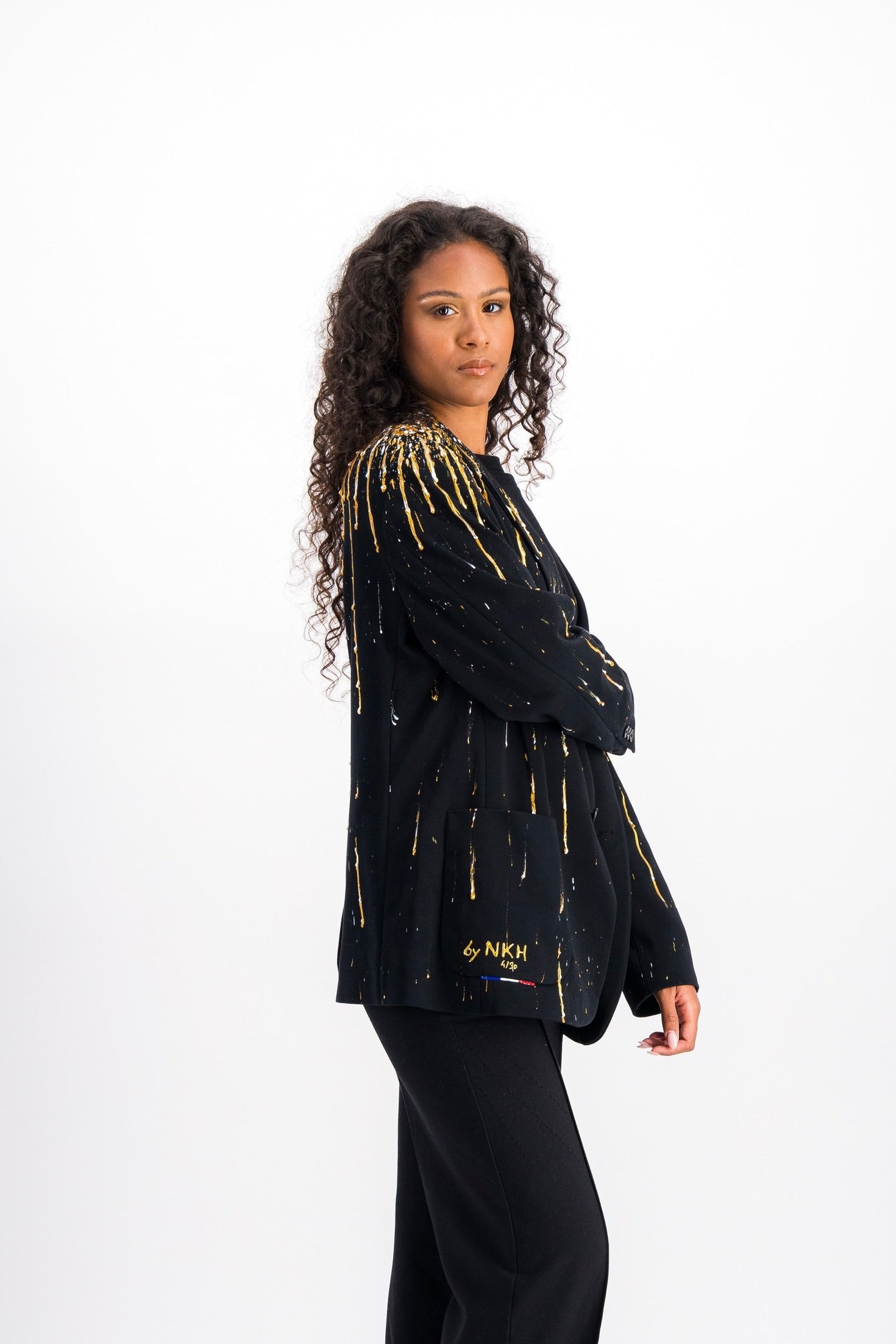 Veste de blazer noir - Looking for gold digger