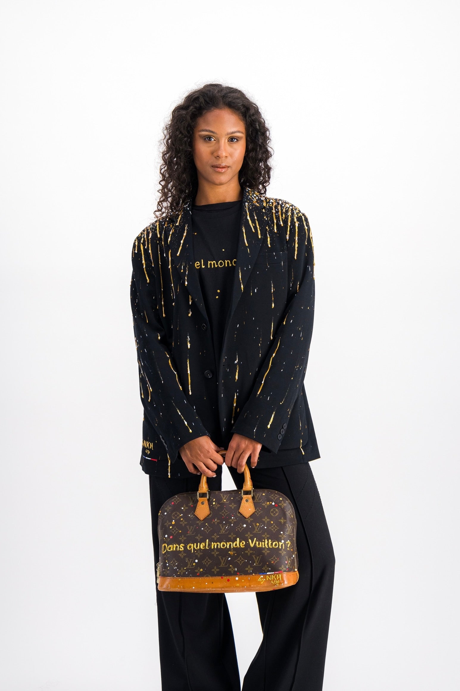 Veste de blazer noir - Looking for gold digger