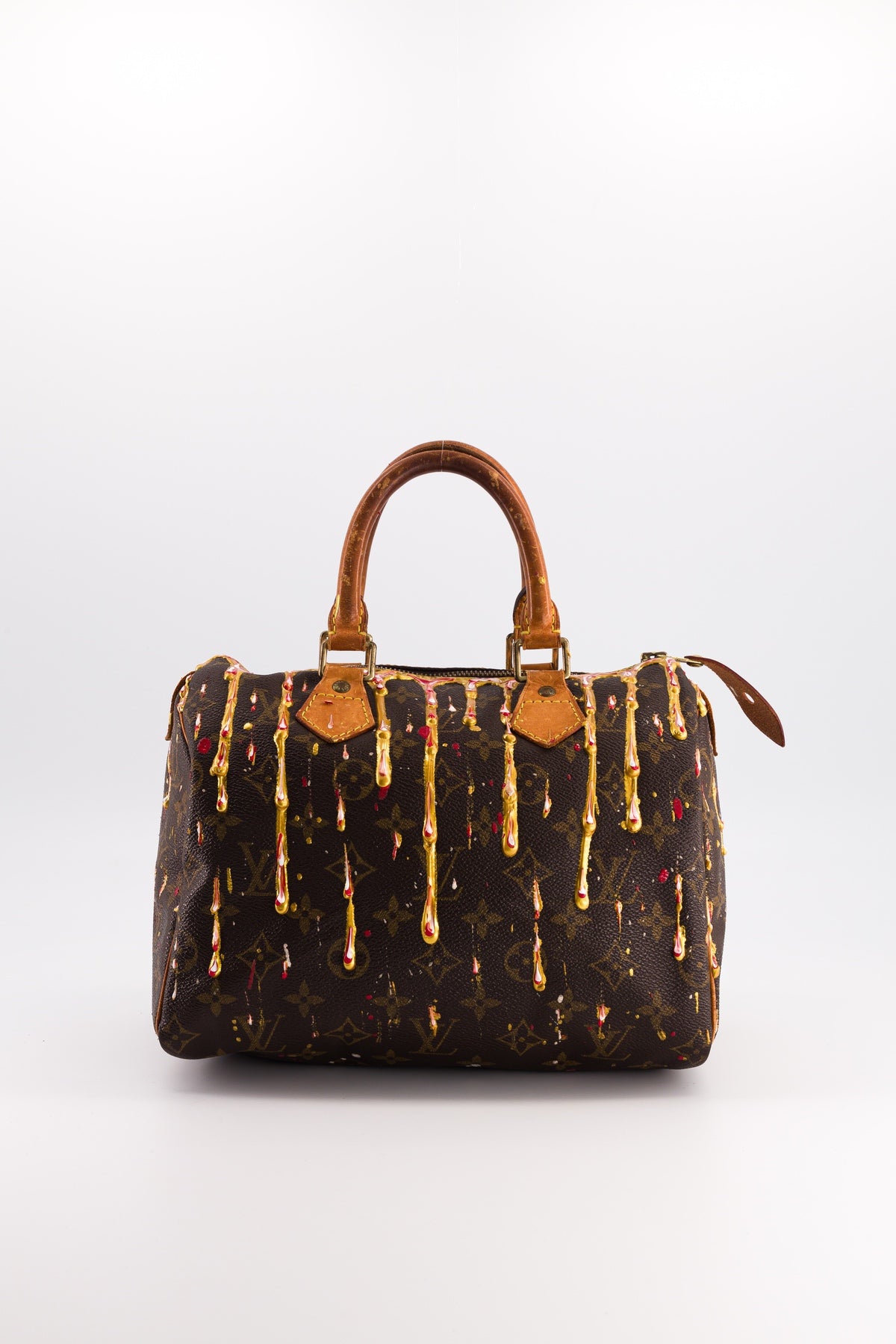 Sac main Louis Vuitton vintage SPEEDY Dripping gold